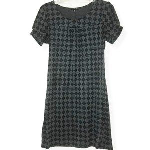 Chic Black and Gray Mini Dress